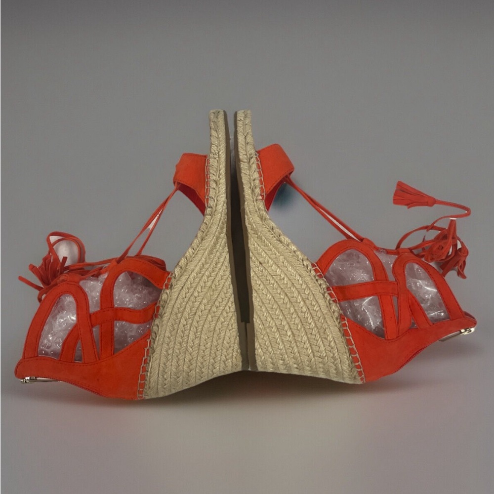 Vince Camaro Stylish Orange Wedge Sandals size 9M - Picture 5 of 10